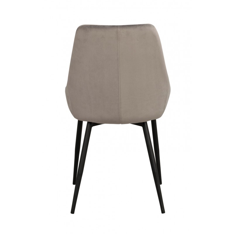 RO Sier Dining Chair Grey Velvet